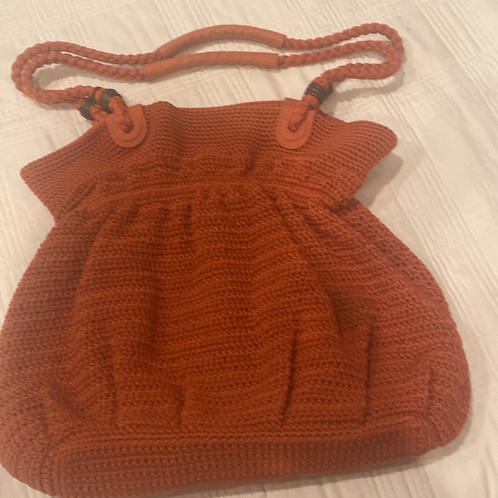 The Sak Rust Crochet Shoulder Bag - Picture 5 of 9